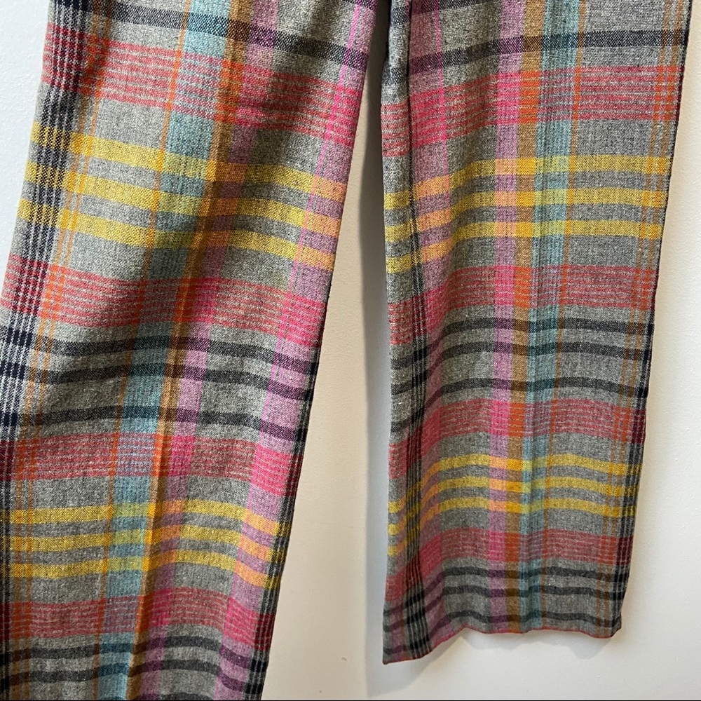Peerless of Boston • Plaid Wide Leg Trousers - Picture 6 of 8